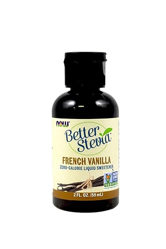 Now Foods BetterStevia Extracto líquido (vainilla francesa) - 2 oz. Paquete de 2