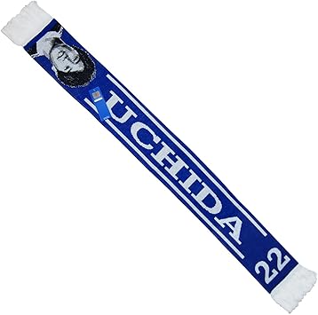 Amazon Co Jp Schalke04 シャルケ04 オフィシャル ニットマフラー 22 Uchida 顔入り 内田篤人 ブルー 服 ファッション小物