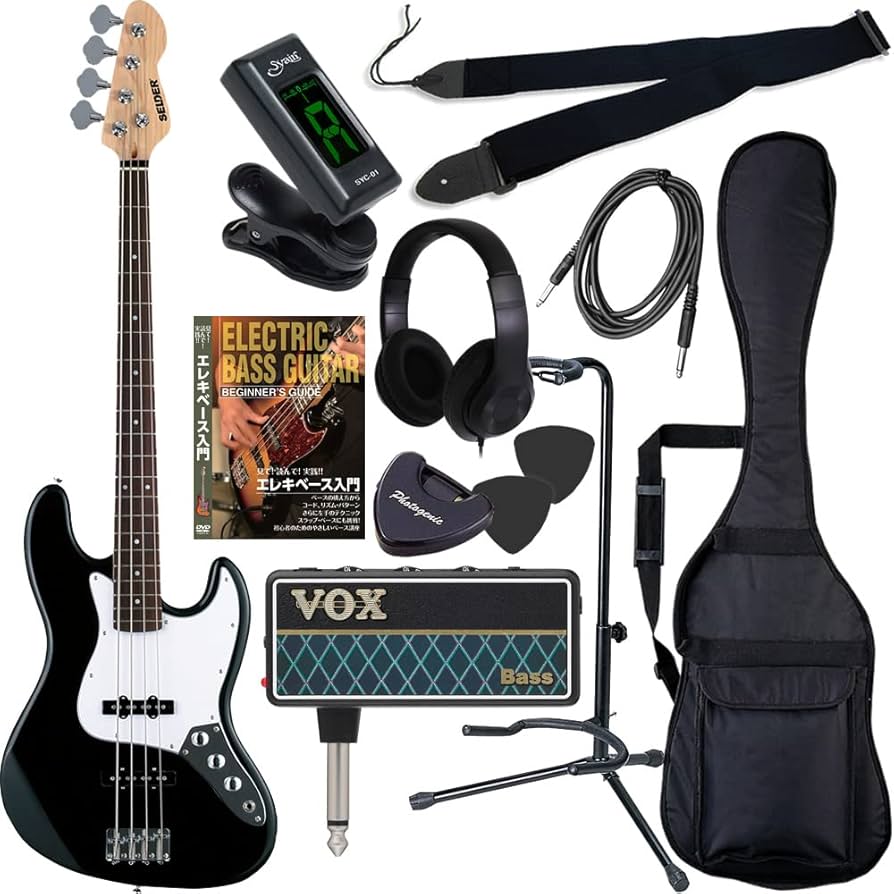 Amazon | SELDER セルダー ベース ジャズベースタイプ JB-30/BK/W VOX