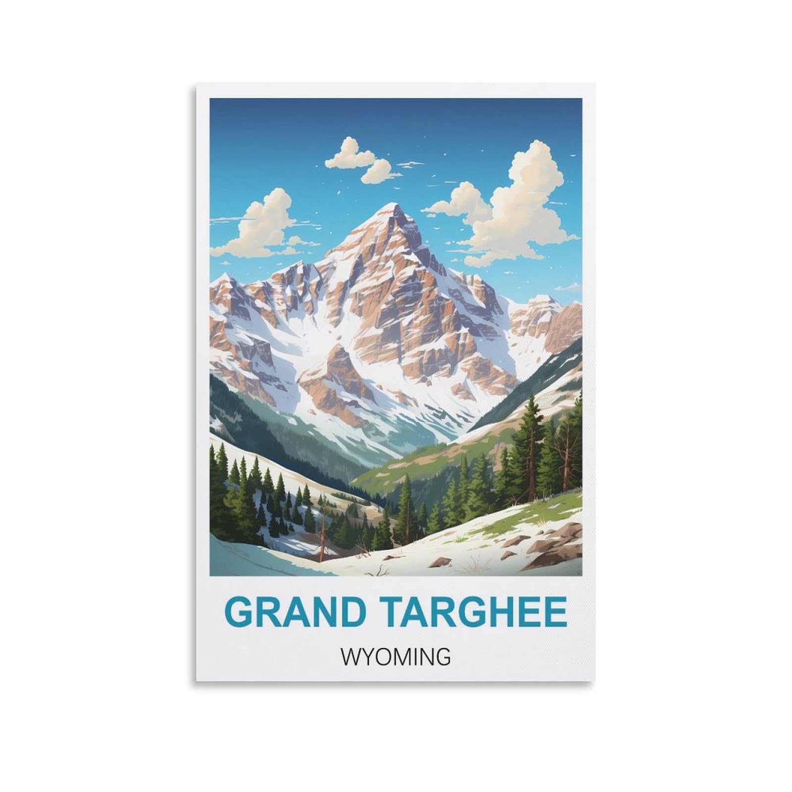 Metal Signs,Grand Targhee Wyoming,Metal Tin Sign Metal Wall Plaque for Home Living Room Bedroom Bar Club Men Cave Wall Art Decor 15x30cm