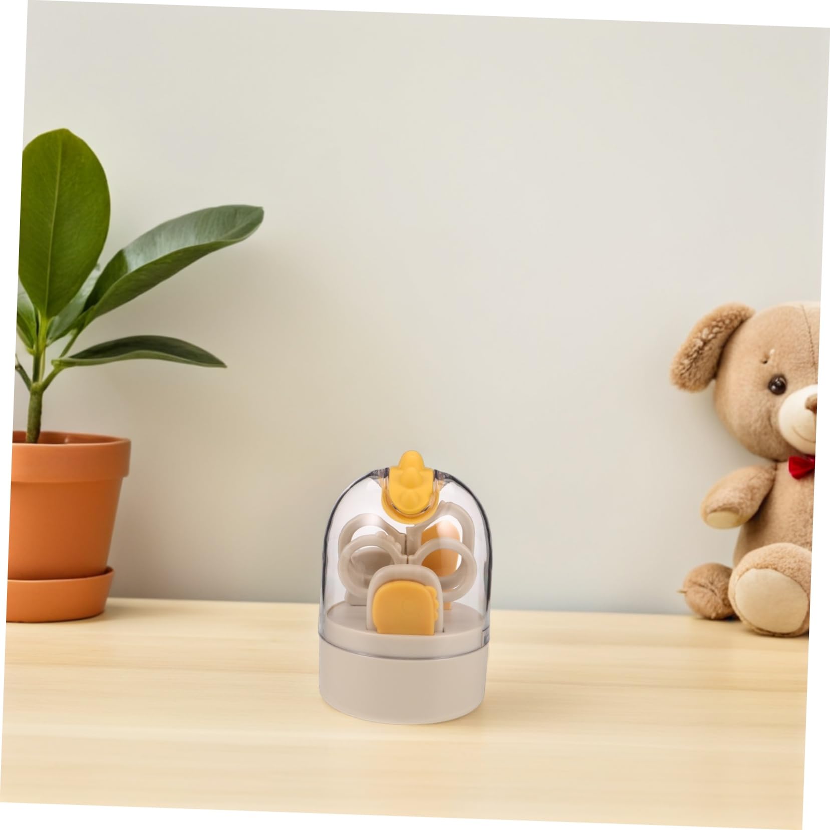 TOYANDONA Cortaúñas Mango Ergonómico Tijeras y Pinzas para Recién Nacidos y Cuidado de Uñas Kit de Aseo para Bebés Pequeños