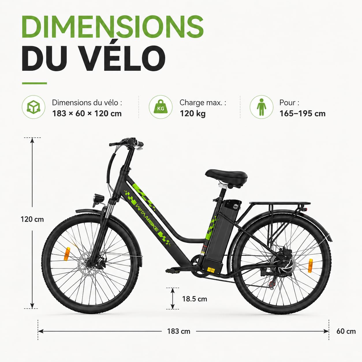 Vélo Électrique 26 Pouces Vélo Électrique Femme et Homme,6 Vitesses,Moteur 250W,36V 15Ah/20Ah Batterie Amovible,Smart Urban E-Bike,Adulte Unisex