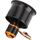 RC Airplane Ducted Fan, 50mm EDF 12 Blades with QF2611-4600KV 3-4S Brushless Motor, EDF 50mm for RC Airplane Upgrades, Model Aircraft Performance, and Racing Drones