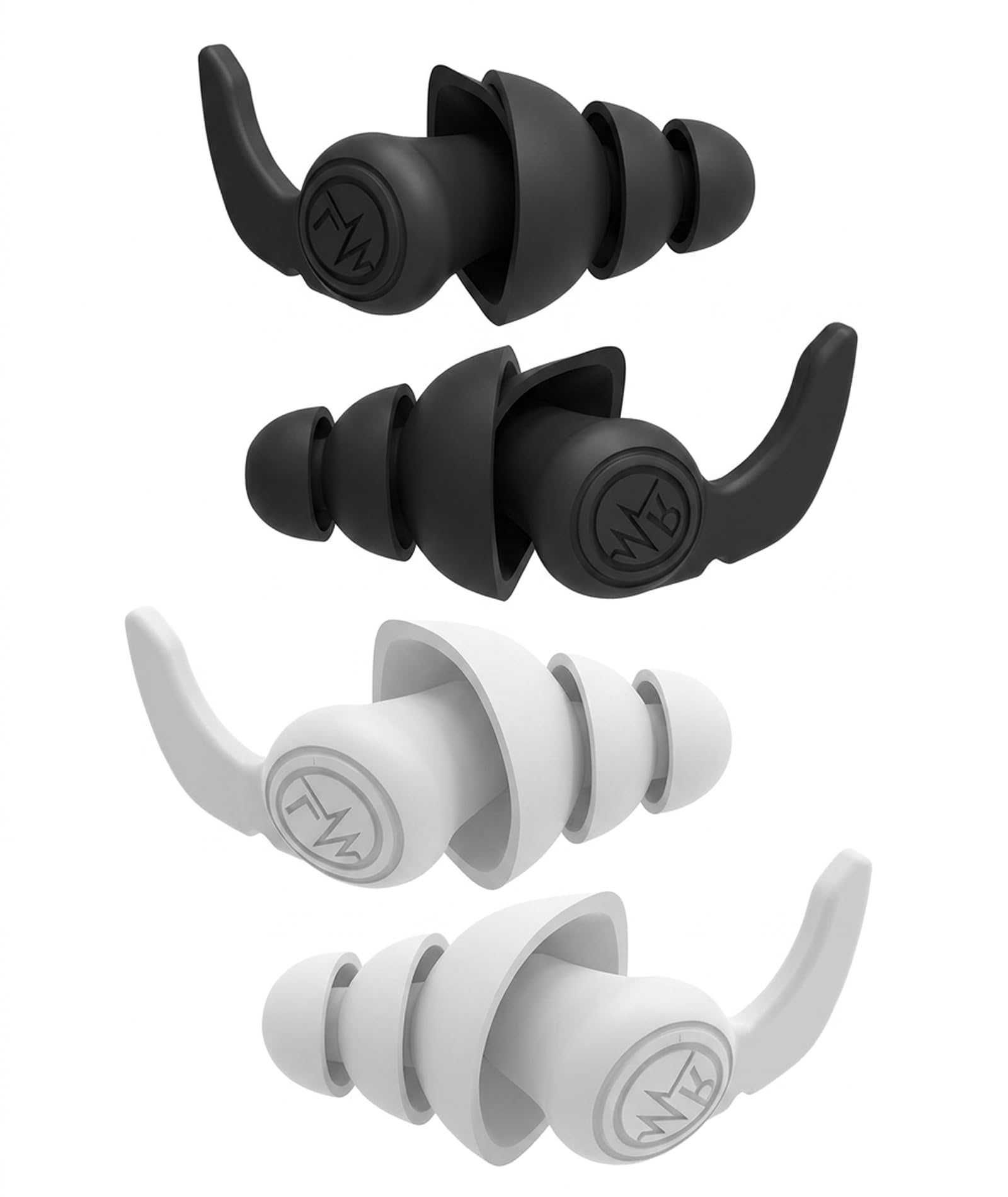 4 pcs ear plugs for noise cancellation, ear plugs for sleeping, study and swimming activities