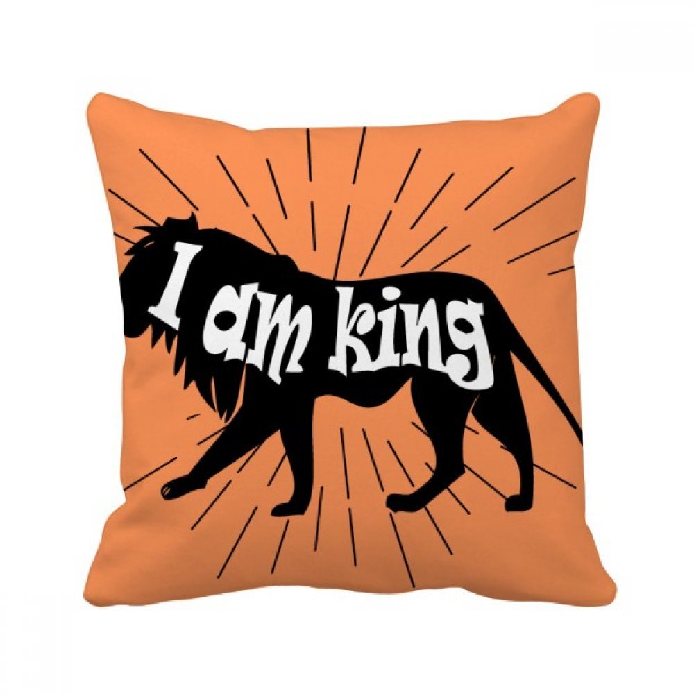 Coussin canapé lion noir contre le mal de dos avec insert 40x40cm