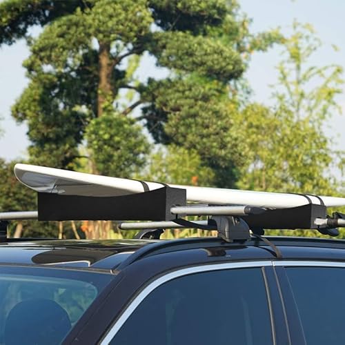 Dachträger Universal für Auto, Surfbrett & Kajak, 80 kg Traglast. Fahrradträger & Stand-up-Paddel, Schnellmontage-System mit Eva-Pads, Stabiler Outdoor-Träger für Camping & Reisen