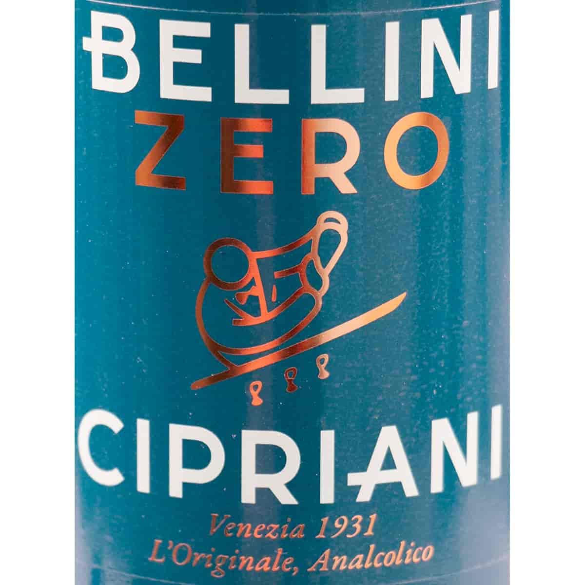 Cipriani Bellini Zero – alkoholfreier Pfirsich‑Aperitif aus Italien – 6×0,75 L (4,5 L) – Premium‑Edition aus der Harry’s Bar, Venedig – ohne Alkohol & ohne Zuckerzusatz