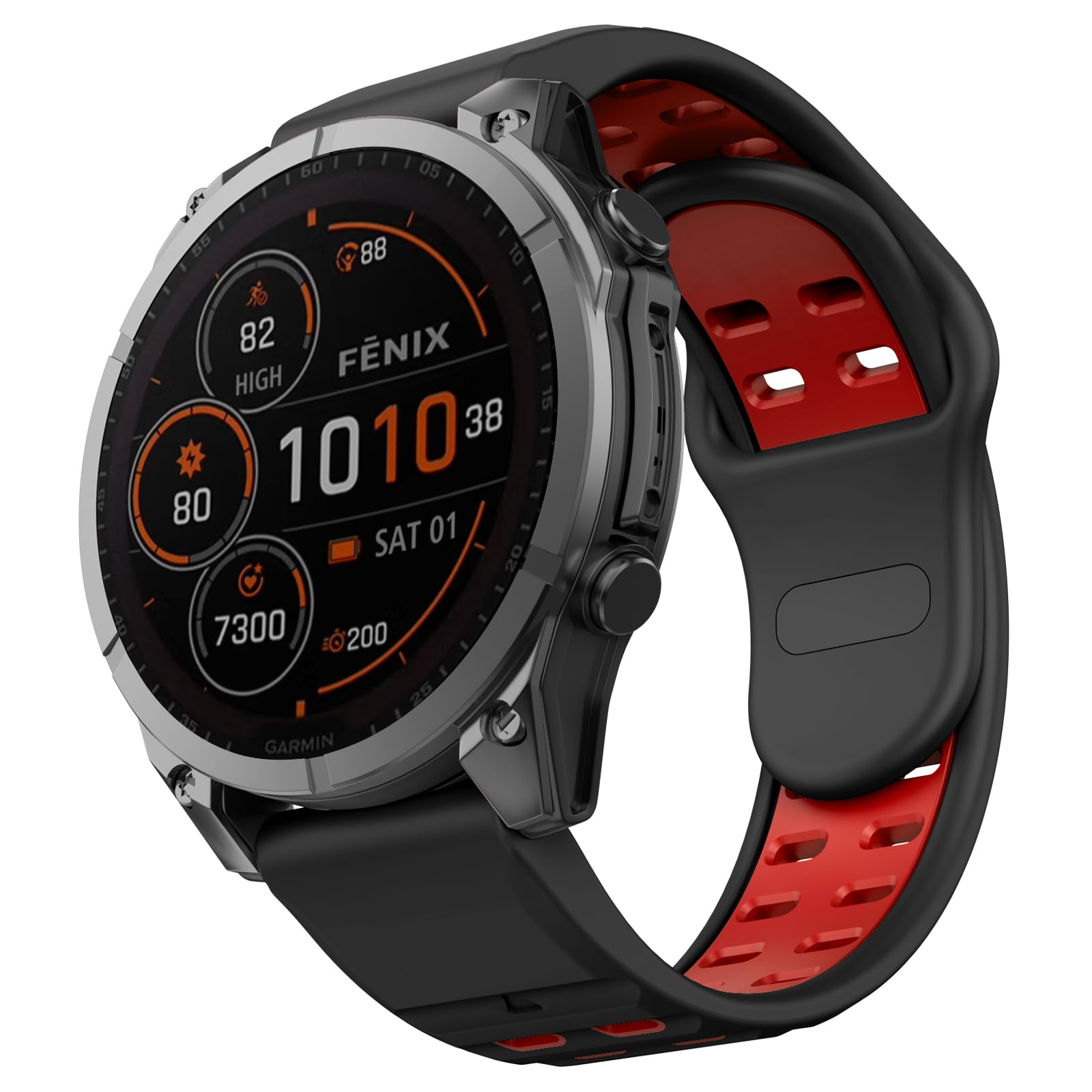 MYSNBKN 26mm Watch Strap for Fenix 8 51mm/7X Pro/6X Pro/5X/6X/7X/3/3 HR
