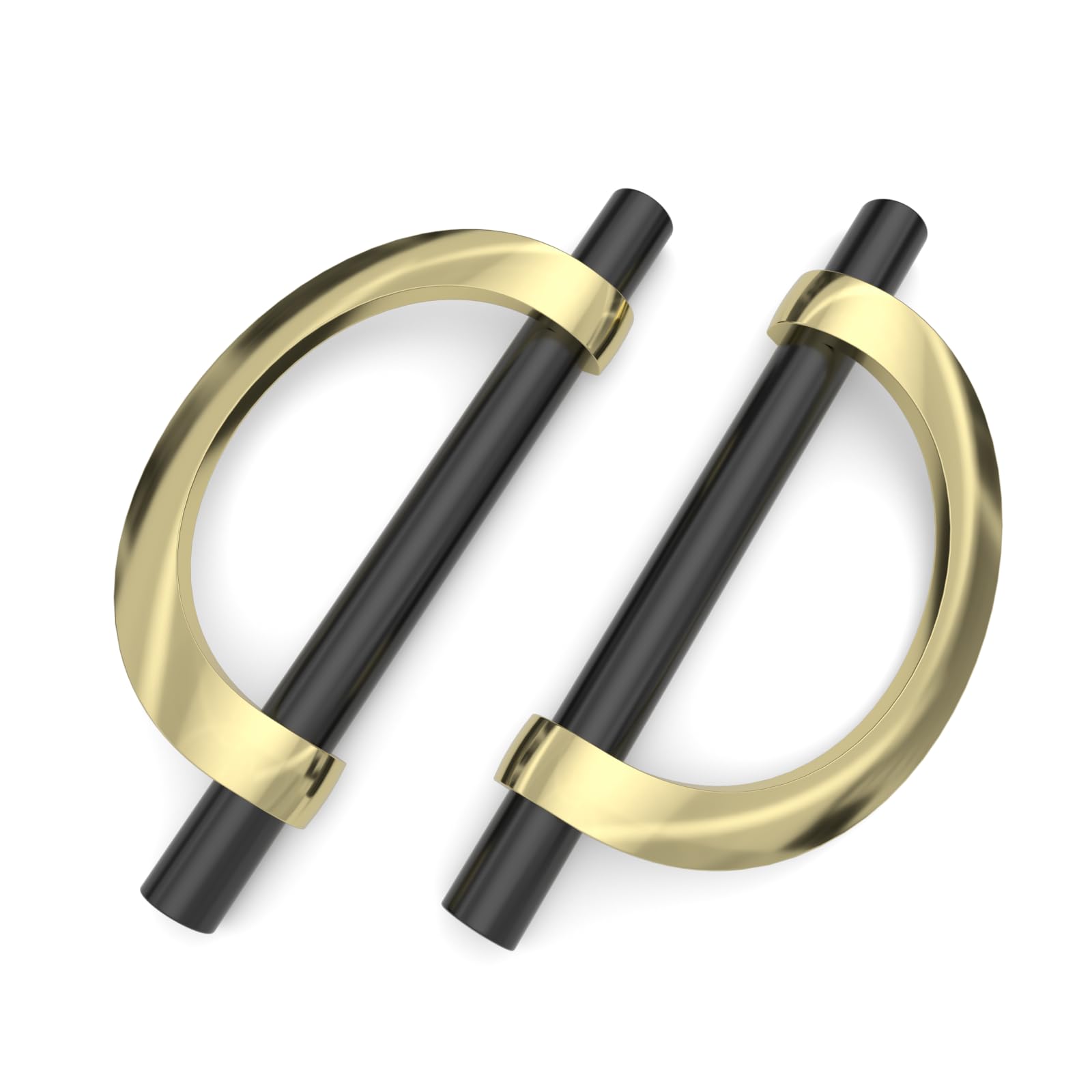 Paquete De 4 Tiradores De Gabinete De Media Luna, Tiradores De Cajón De