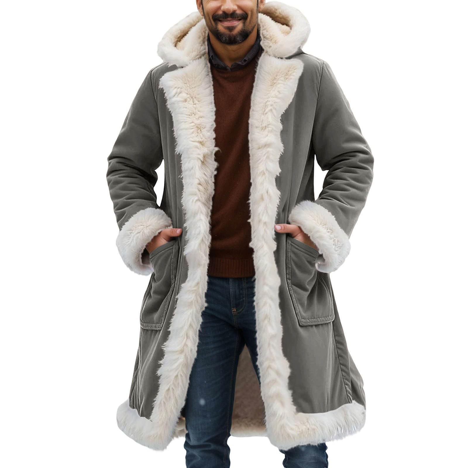 Chaqueta Hombre Traje Con Cremallera Chaqueta Deportiva Hombre Amplio Abrigo De Invierno Grueso Y Caliente Abrigo Casual Al Aire Libre