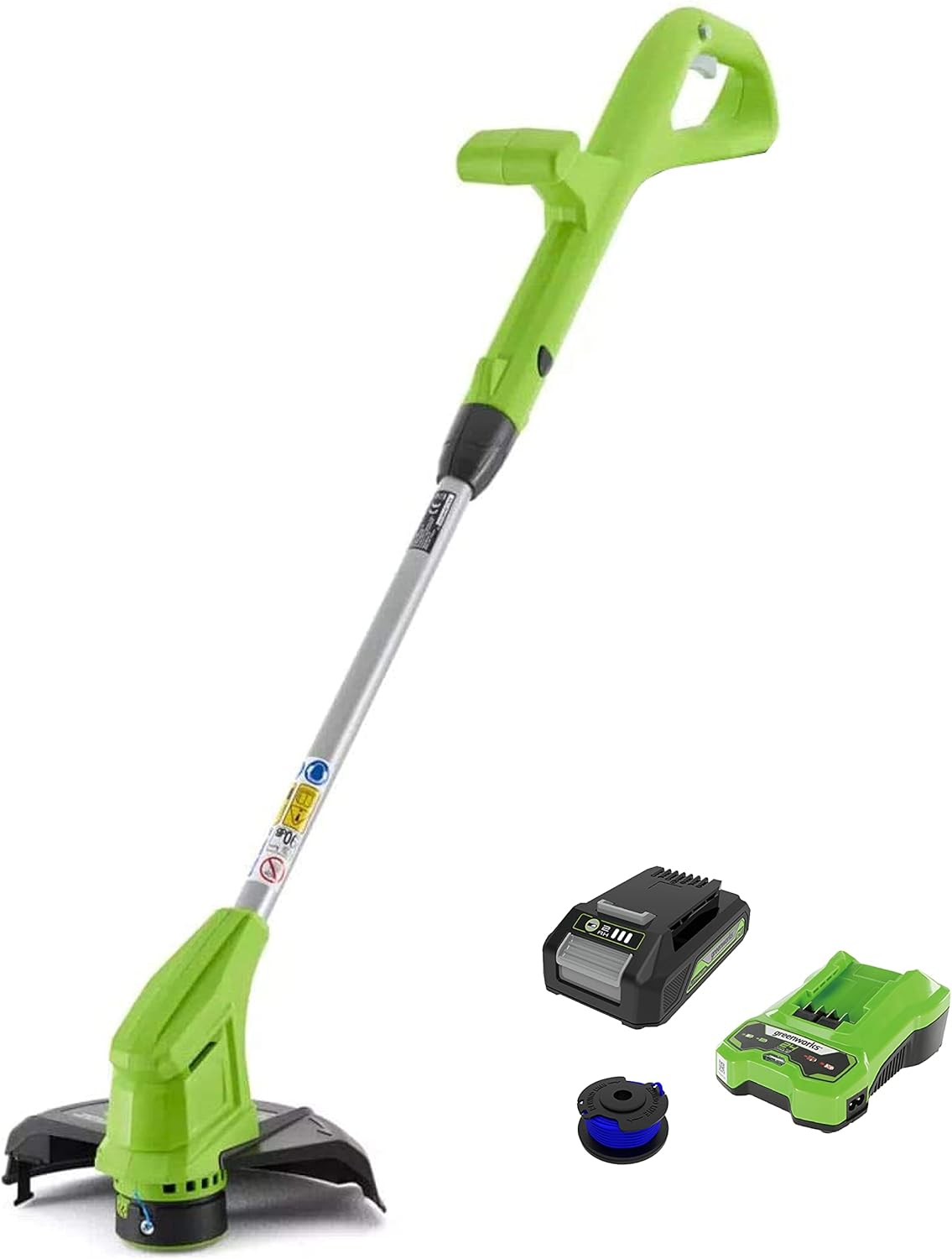 Greenworks Tools Cordless String Trimmer G24LT with 3 Single Thread