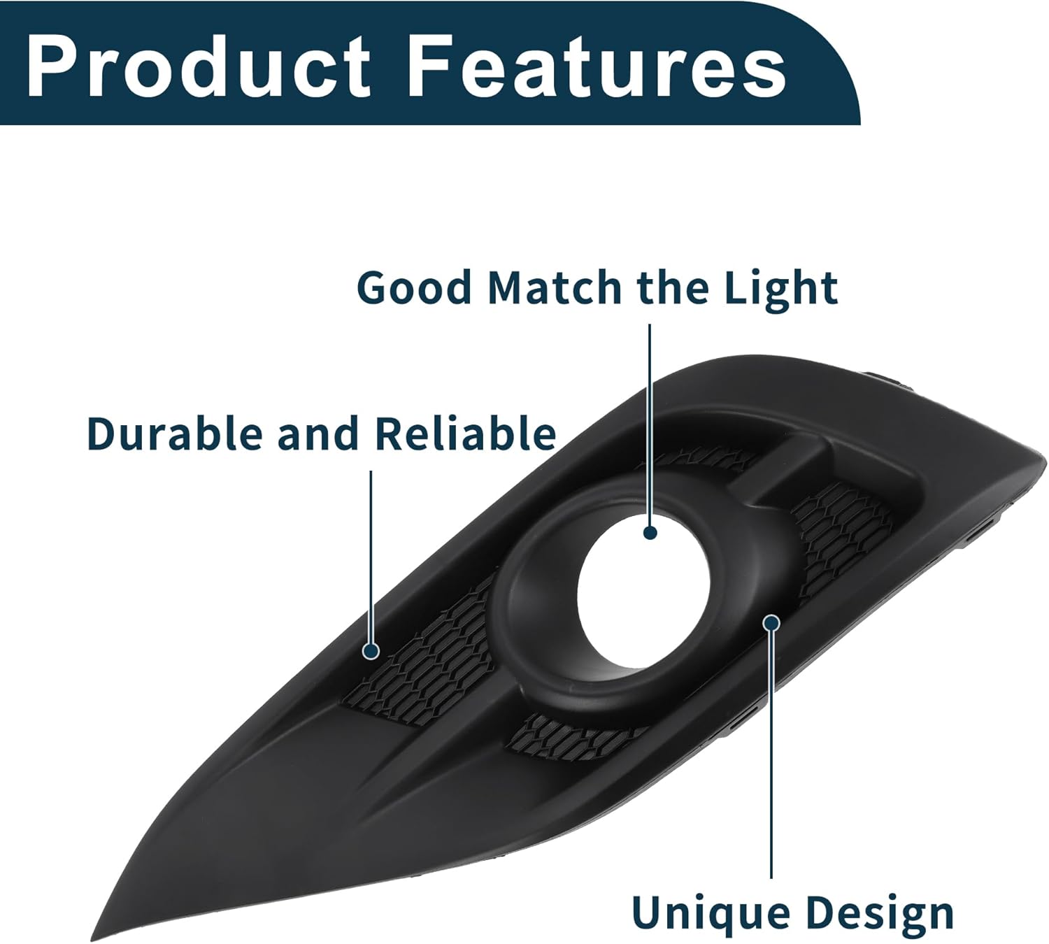 Fog Light Grill for Honda CRV 2012-2013 No.71108T0TH00 Front Left Front Lower Bumper Fog Light Cover Inserts Black 1 Pc - Image 6
