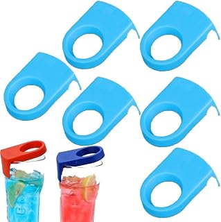6 Pcs Mini Beer Bottle Snap Beer Snap Plastic Drinking Clips Bottle Buckle Bottle Buckle Beer Cocktail Snap Bar Drink Clips Bottle Holders Drink Bottle Clips for Bar Kitchen Birthday Wedding Party