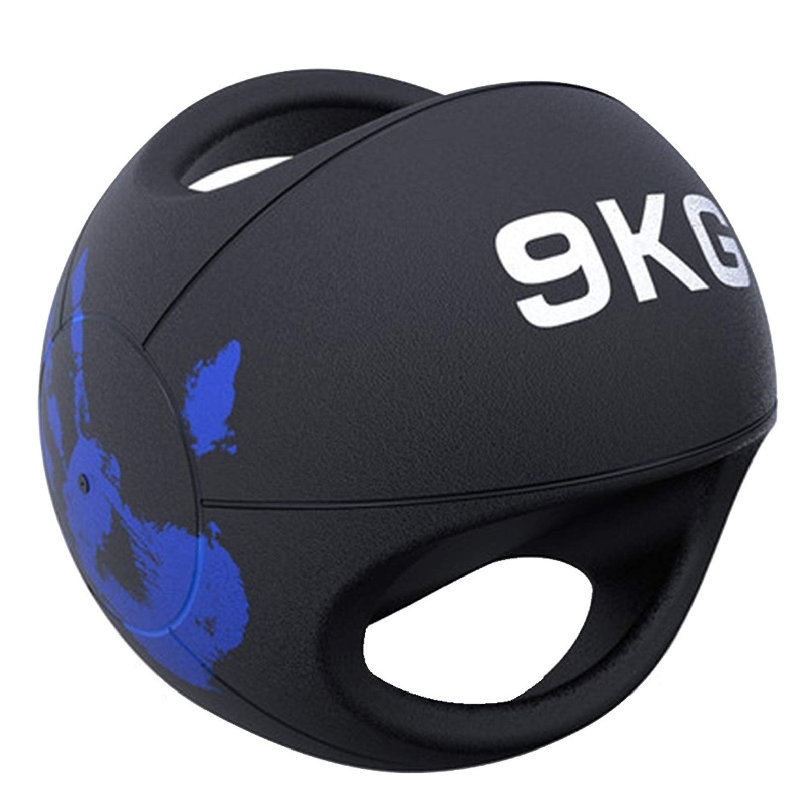 Pelota Medicinal Binaural De Goma Elástica Pelota Medicinal Pelota De Fitness, Equipo De Entrenamiento De Equilibrio De Ejercicio Aeróbico, 3kg/4kg/5kg/6kg/7kg/8kg/9kg/10kg/12kg (Color : 9kg/19.8lb)