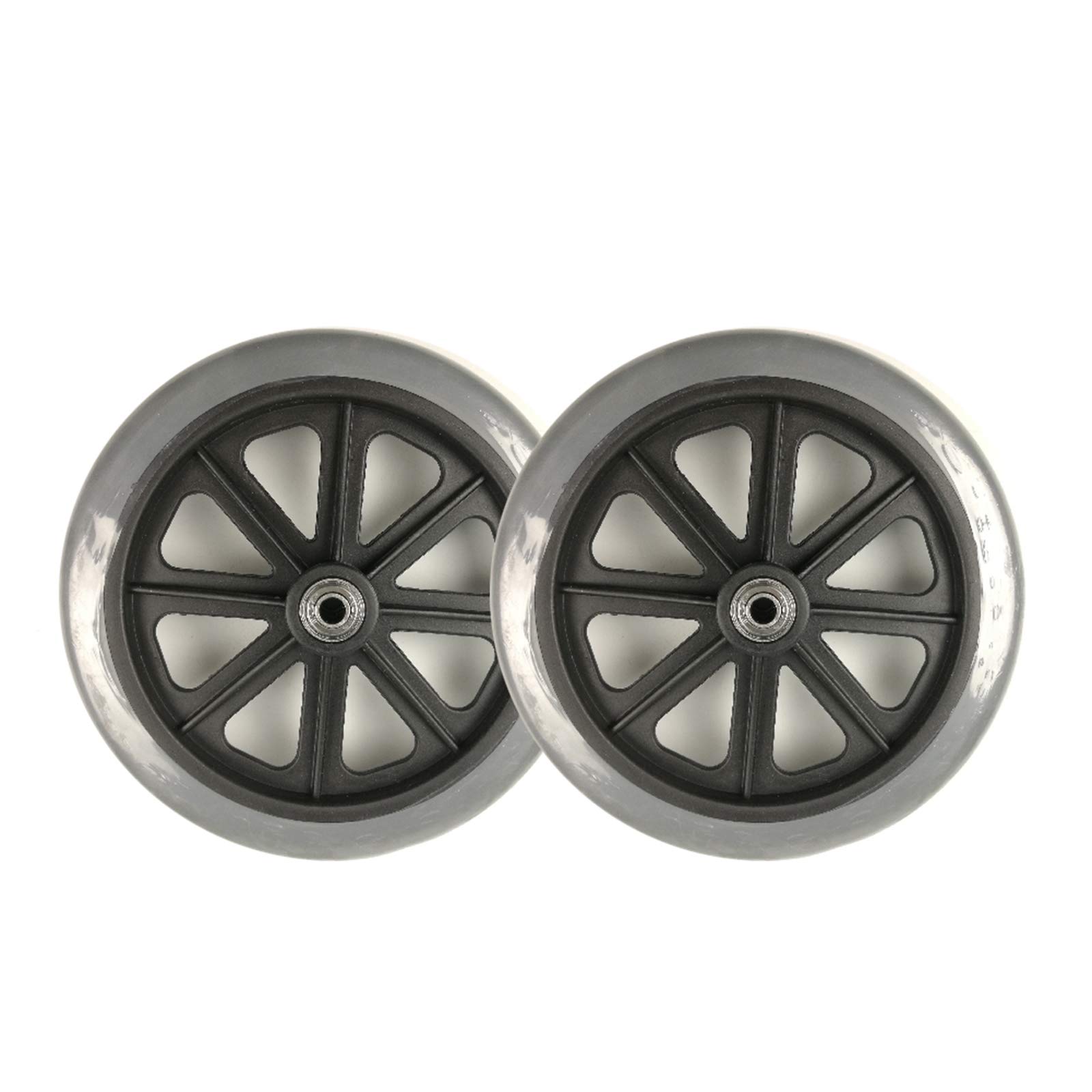Piezas de Repuesto de Ruedas Universales Portátiles para Sillas de Ruedas, Neumático Tpr, Rueda Delantera para Sillas de Ruedas Manuales, Andadores, Andadores, Económico, Paquete de 2 (8 Pulga