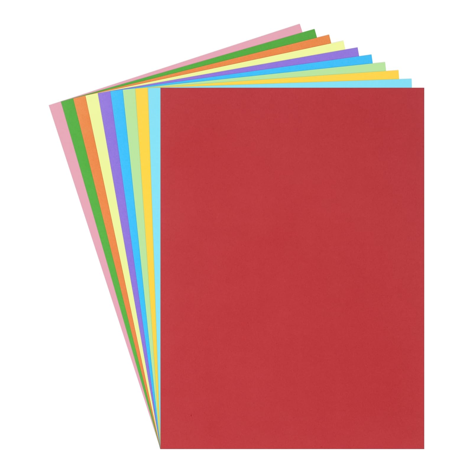 MECCANIXITY 100 Sheets Colored Cardstock, 6" x 8" A5 Cardstock Paper Assorted Colors, 230gsm/85lb Card Stock Paper for DIY Arts, Scrapbooking, Card
