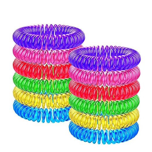 Pulseras Repelentes de Mosquitos 12 Piezas, Entligent Pulsera Antimosquitos Natural sin DEET No Tóxica con Aceite Esencial a Citronela y Menta Protección de Hasta 250H Impermeable para Niños y Adultos