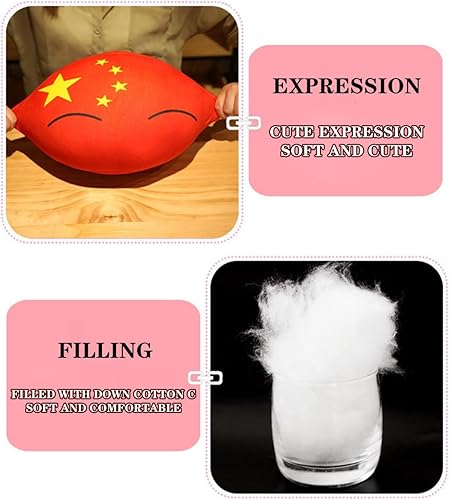 Miniatura 8 de CountryBall - Mini almohada de peluche de peluche de Country National Ball (Color China, tamaño 3.9 in)