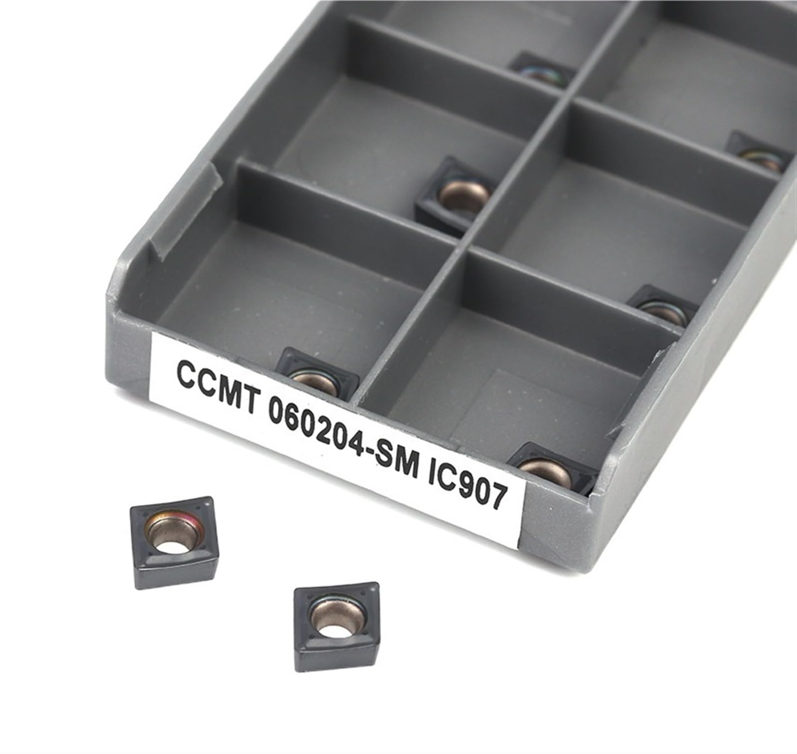 AALLYN Indexable Carbide Lathe Tool 10pcs CCMT060204-SM IC907 Internal Turning Tool Carbide Cutting CNC Lathe Tools