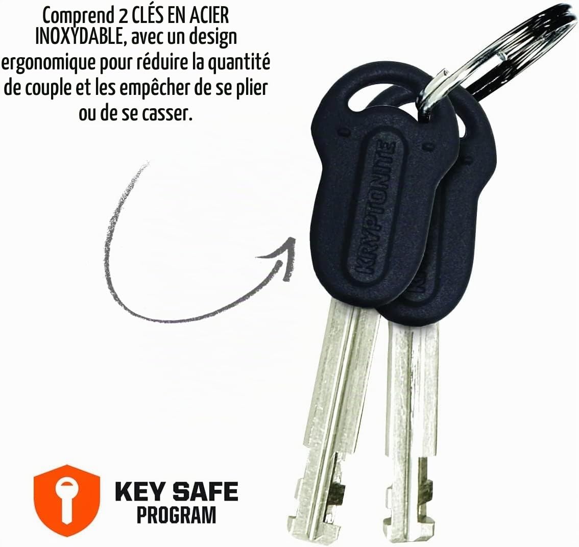Kryptonite Kryptolok 995, Antivol Chaîne avec Tête de Verrou intégrée, Acier au Manganèse trempé de 9,5 mm, Niveau de Sécurité 6/10, pour Vélos, Vélos électriques et Scooters, 2,52 kg, 95 cm | Maillons en acier au manganèse de 9 mm, Sold Secure Gold, 95 c