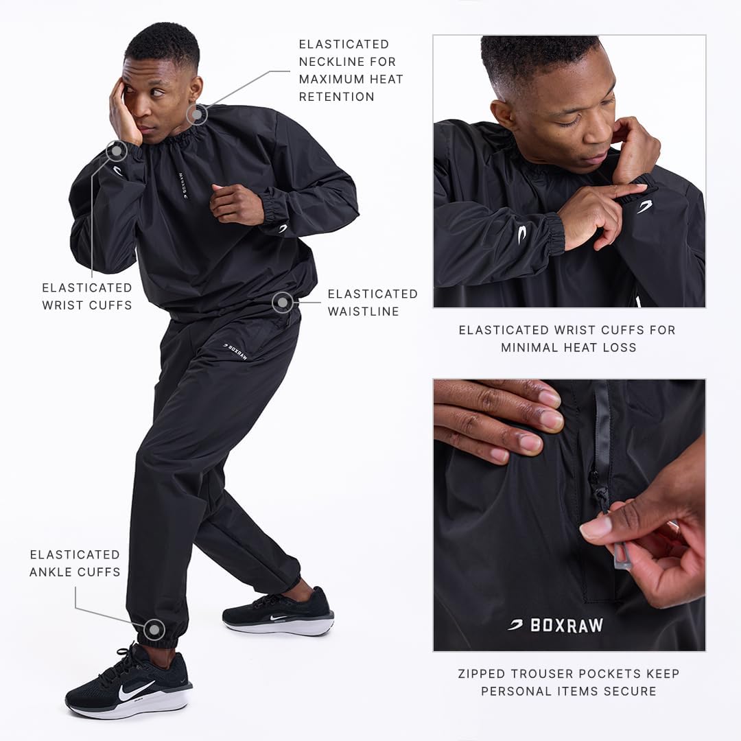BOXRAW Hagler Pro Sauna Suit Weight Loss Sweat Botswana Ubuy