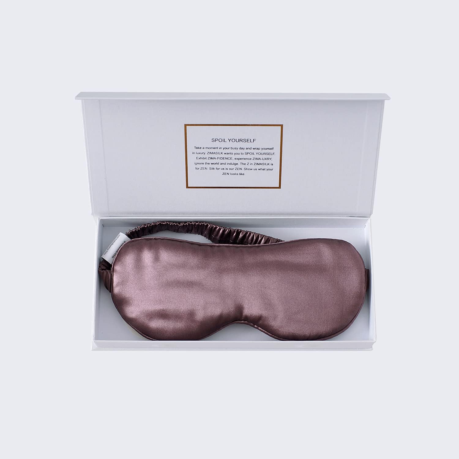 ZIMASILK 100% 22 Momme Pure Mulberry Silk Adjustable Sleep Mask, Filled with Pure Silk, Wrapping Strap, Soft