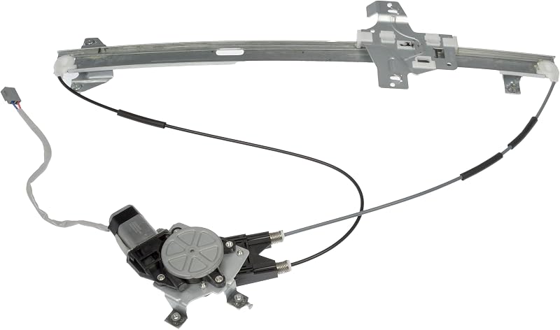 Regulador de vidro elétrico dianteiro com motor Dorman 741-587 lado direito para modelos Ford selecionados