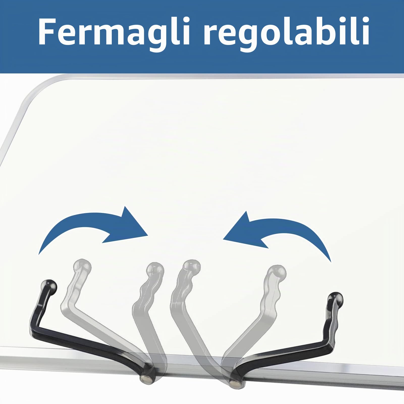 Leggio per Libri da Tavolo e Letto, Ergonomico con Altezza e Inclinazione Regolabili