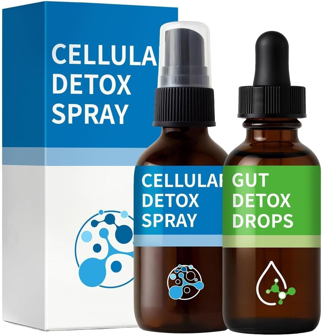 Spray de gota de zeolita, desintoxicación y limpieza de la salud intestinal para adultos