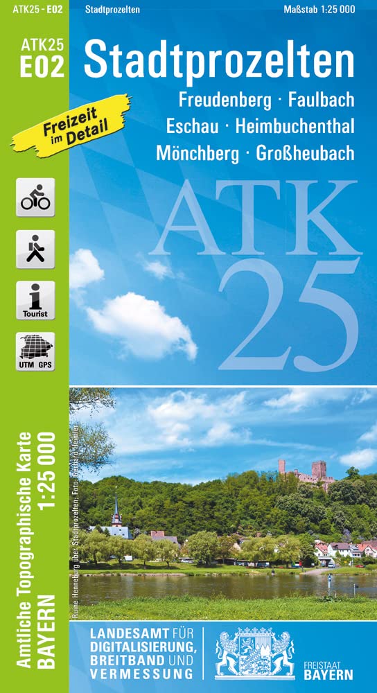 ATK25-E02 Stadtprozelten (Amtliche Topographische Karte 1:25000): Freudenberg, Faulbach, Eschau, Heimbuchenthal, Mönchberg, Großheubach (ATK25 Amtliche Topographische Karte 1:25000 Bayern)