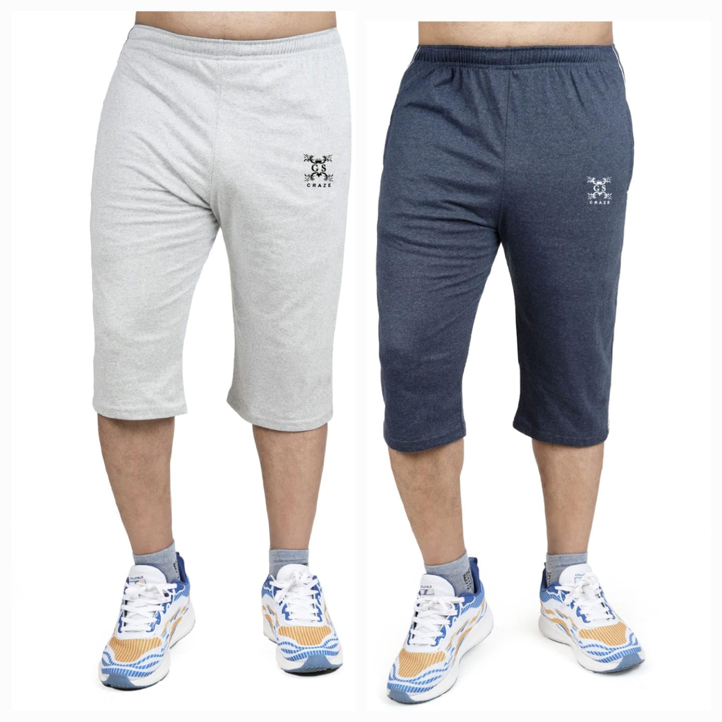 gs craze G S Craze Men's Stylish and Comfortable Capri Pants for Every Occasion - (Pack of - 2)-picture-19