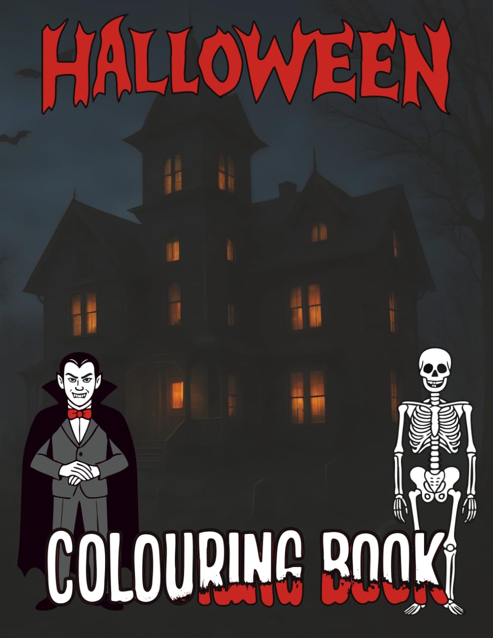 Halloween Colouring Book: 50 Spooky and Fun Halloween Scenes for Kids Ages 6–10 | Easy-to-Colour Pumpkins, Ghosts, Costumes, Haunted Fun and more.