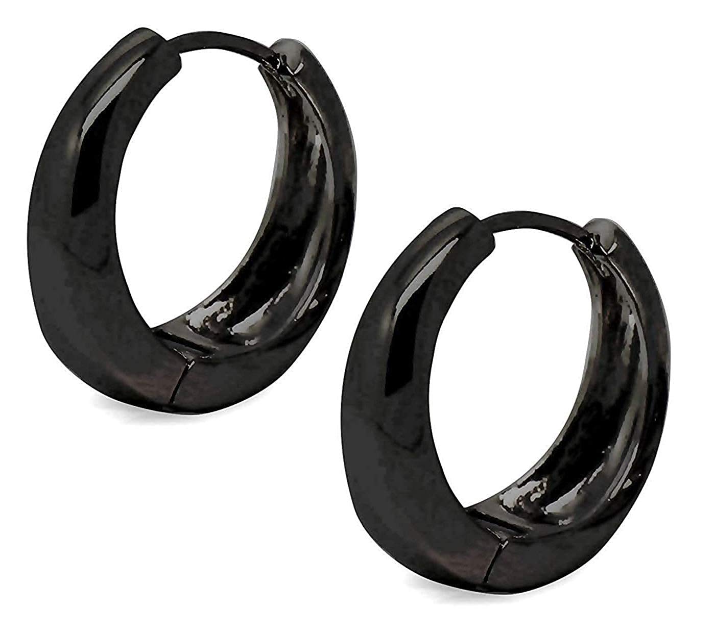 Hunky Dorykaju Bali Black Stainless Steel Unisex Earring