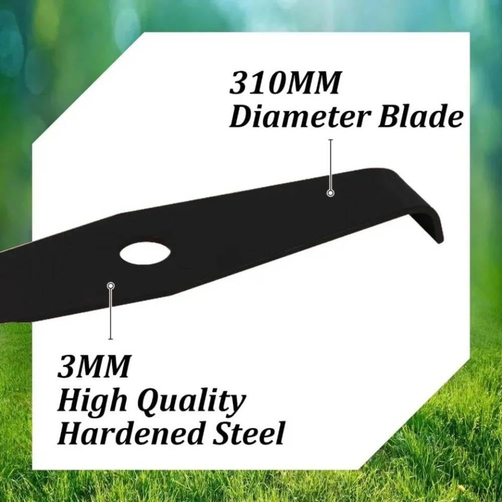 Cuchillo Grueso Universal de 2 Dientes 2T Compatible con cortacésped