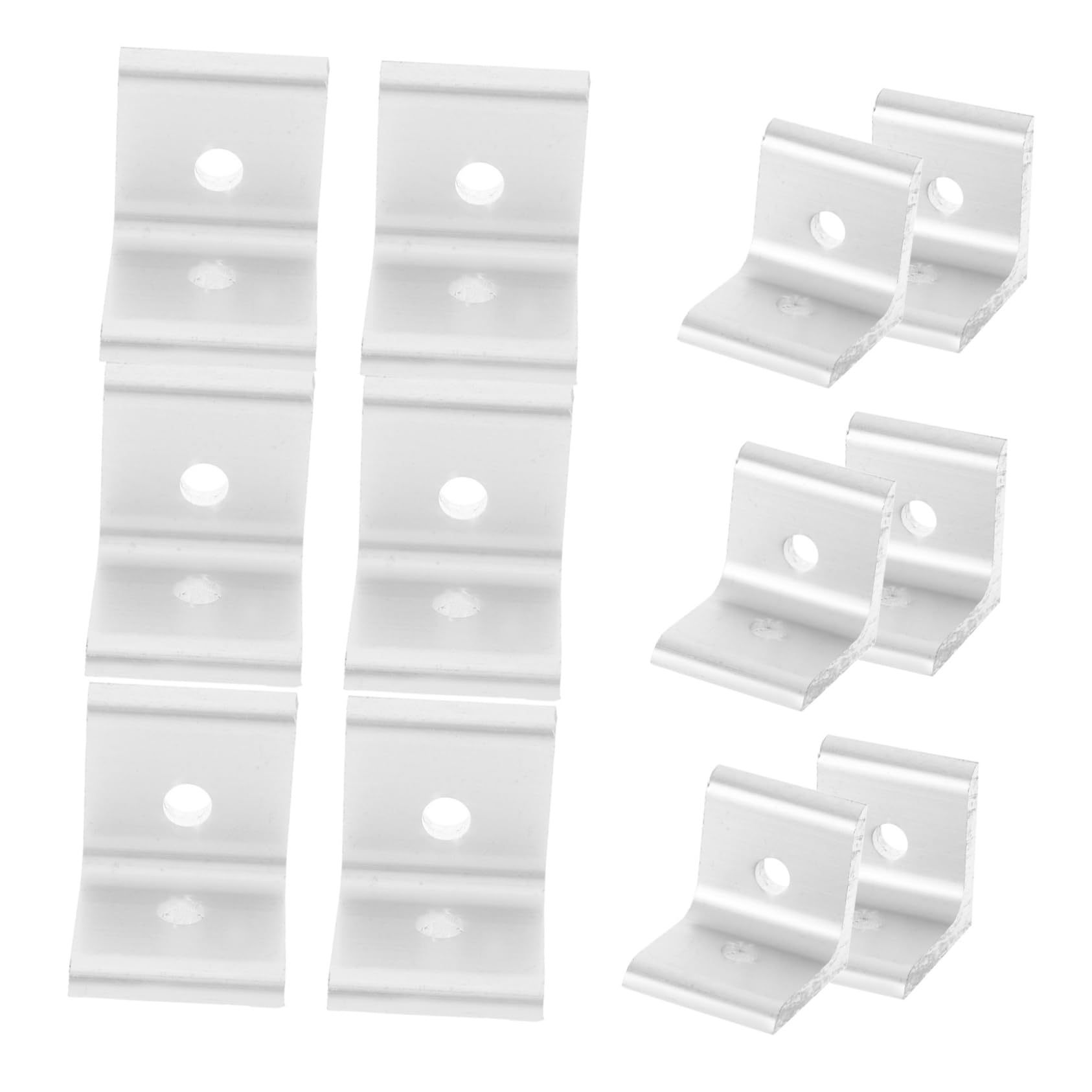 Aluminium L-winkel 25 Stück 4040 Silber für Maschinenbau | Aluminium, 90° Doppelbohrung, Innenverbinder für Konstruktionen, Leicht und Robust