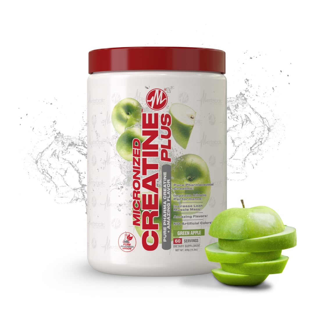 Metabolic Nutrition Micronized Creatine Plus 420g (420g, Green Apple)