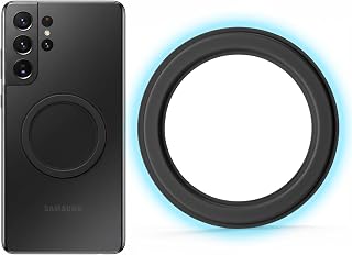 2X Stronger 3000Gs for MagSafe Sticker Built-in Magnet Layer&Metal Ring,Magnetic Conversion Adapter for iPhone,Android,Phone Case,Kindle,Magsafe Accessories,Wireless Charging (1, Ultra Strong, Black)