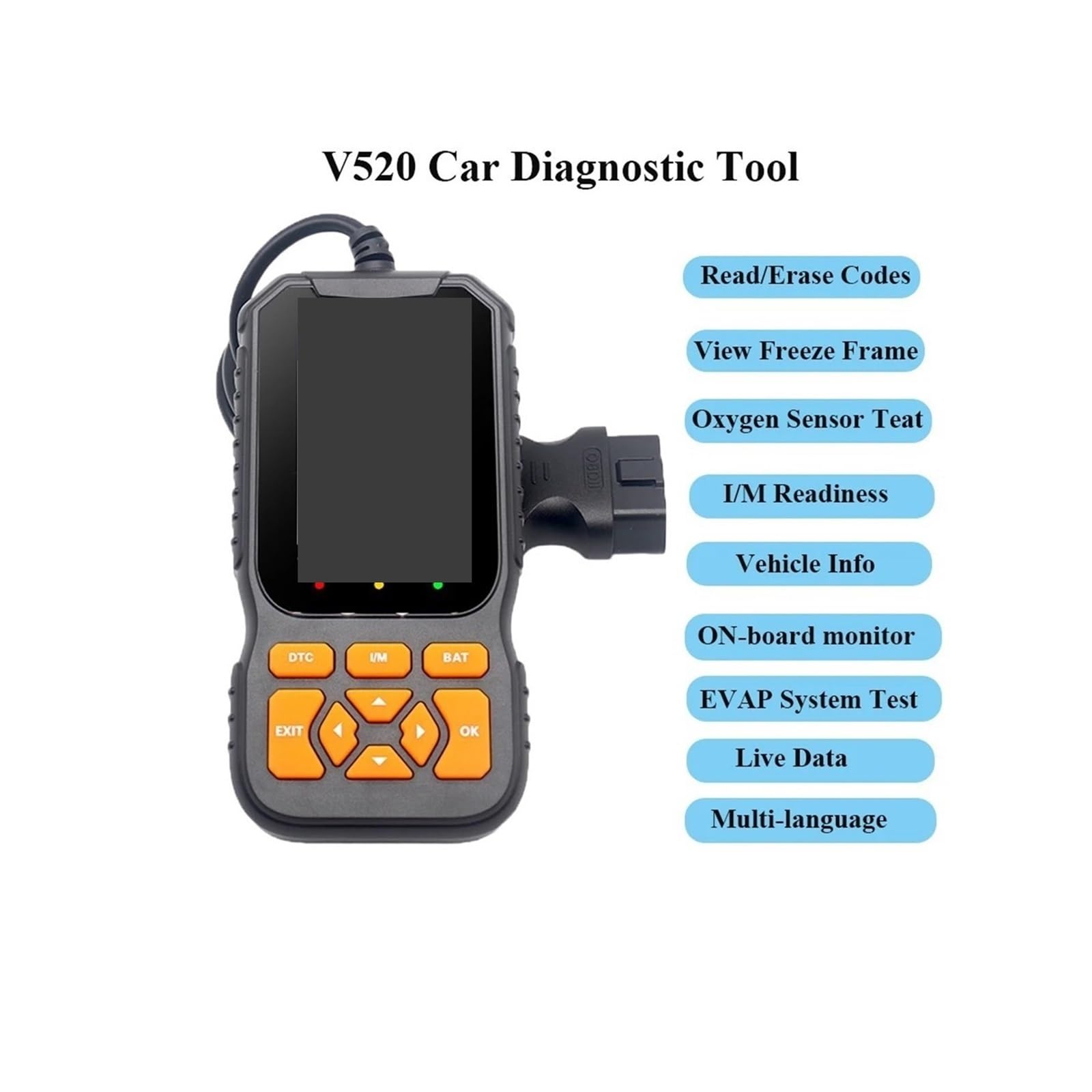 OBD2 Car Sner Diagnostic S Tool, Profesjonalny Mechanik Pojazdów Czytnik Kodów Usterek, Automatyczny Odczyt Kodu Usterki Check Engine Light Fo