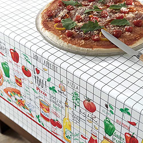 TOALHA DE MESA Karsten PIZZARIA 140 X 140 CM ESTAMPADA