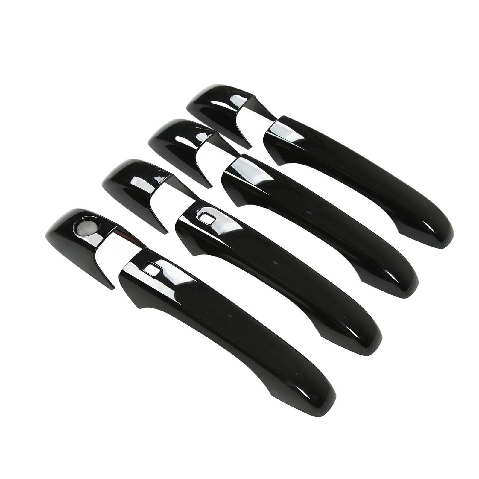 YIJIAVSX Car Exterior Door Handle Cover Glossy Black for Jeep for Grand for Cherokee WK2 WL 2011‑2022