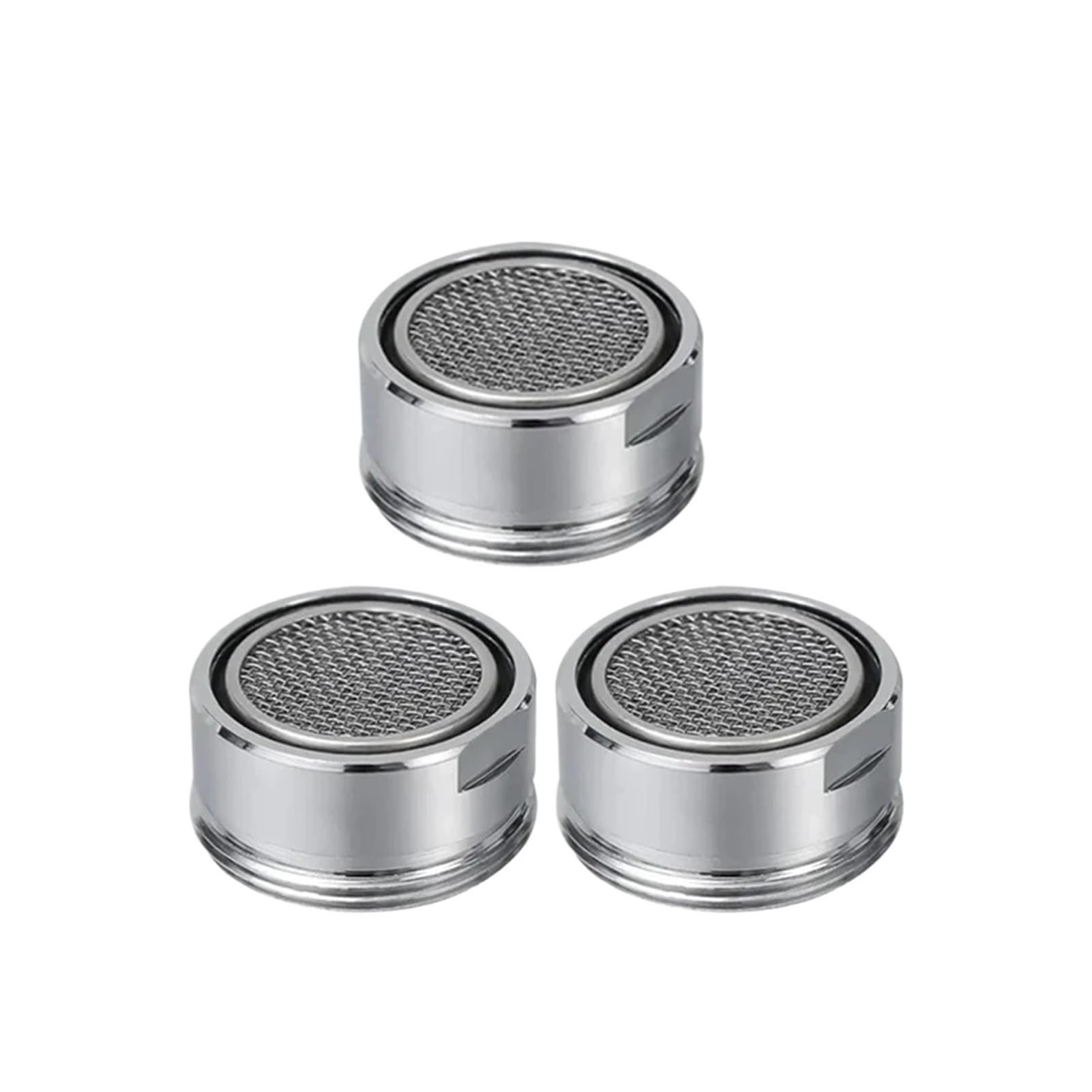 ZYCHSJXA Brass Water Saving Faucet Tap Aerator with Replaceable Filter Mixed Nozzle 24mm Thread - Bathroom Bubbler Replacement(3Pcs Aerators)