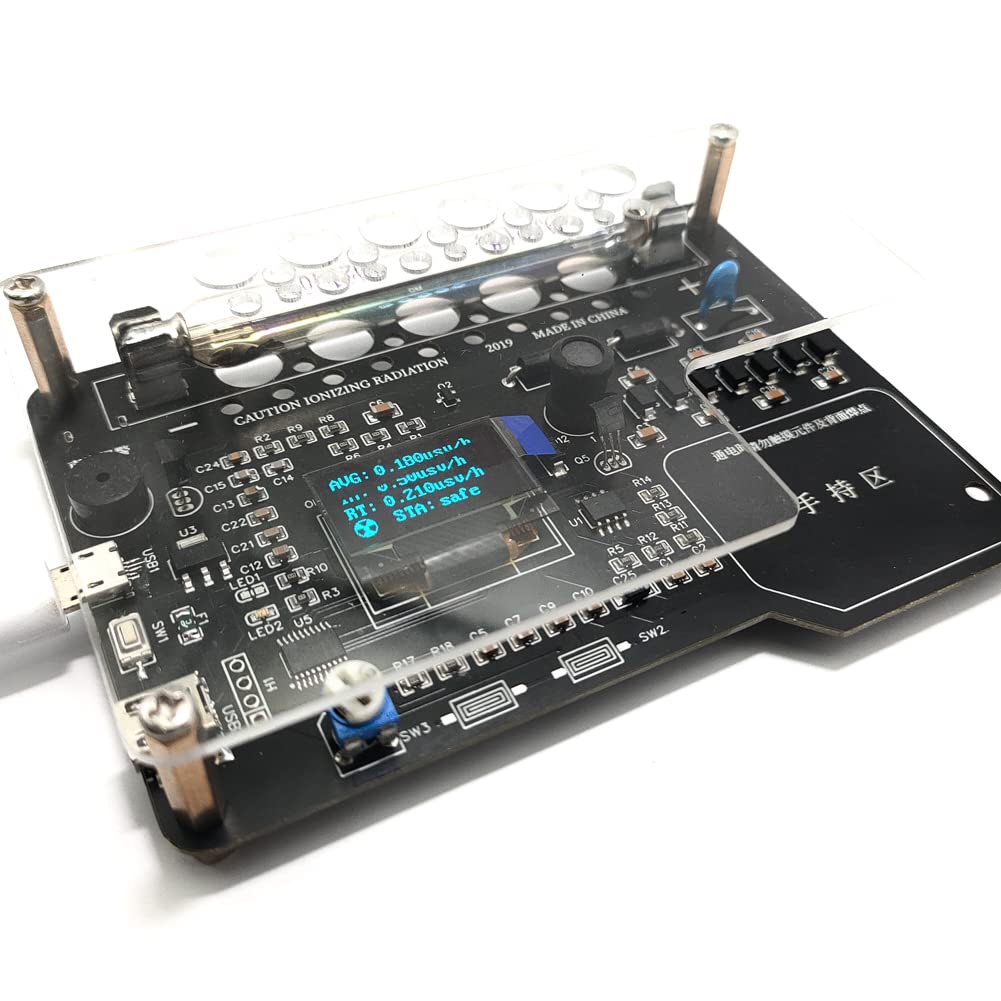Geevorks Geiger Counter Nuclear Radiation Detector,Assembled DIY Geiger Counter Kit with OLED Displa