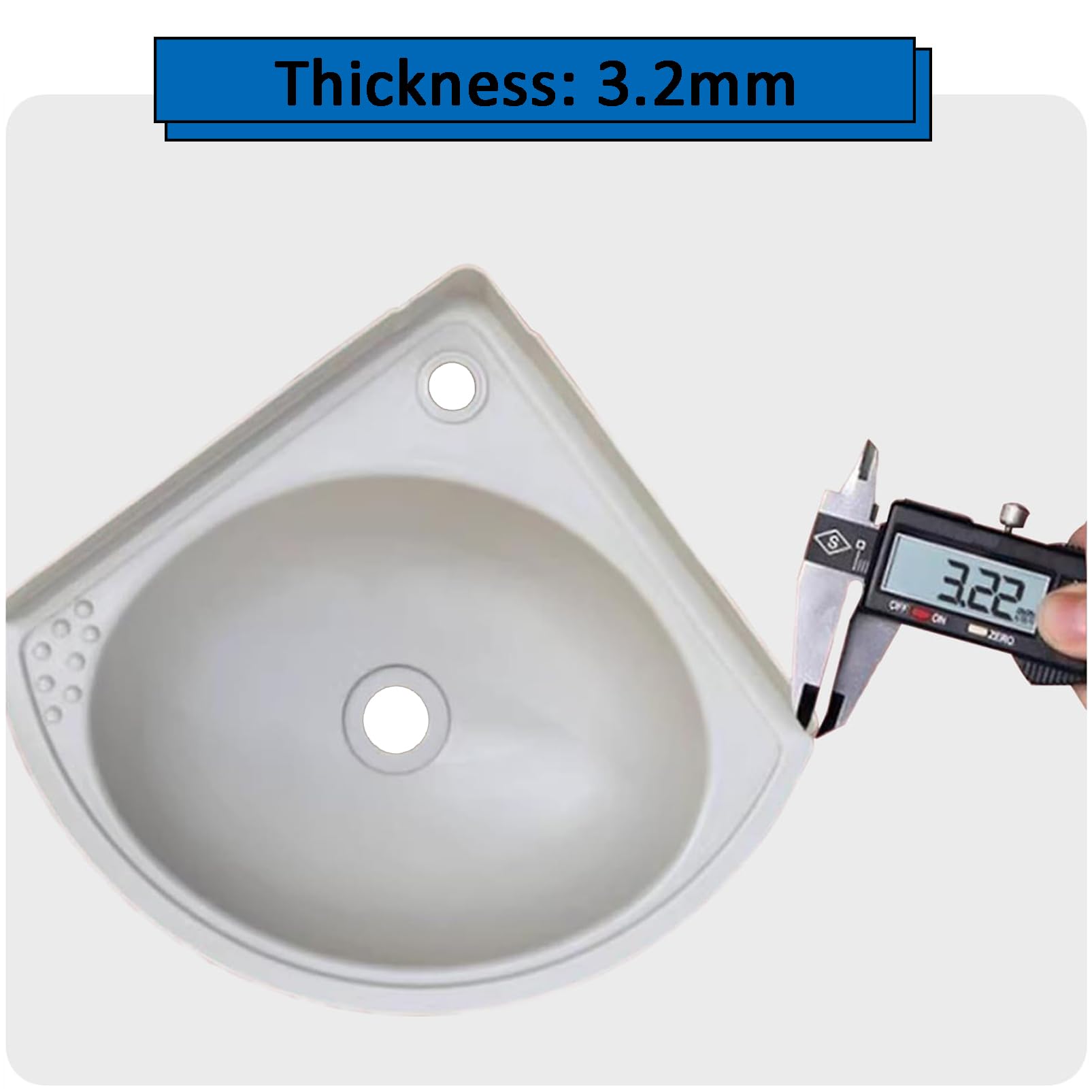 Lavabo colorato in plastica, piccolo angolo, lavandino a parete, in plastica, mini lavabo, per giardino, campeggio, cantina