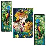 NOBILITY Radha Krishna MDF Self Adhesive Painting Digital Reprint Wall Art Statue Idol Decoration...