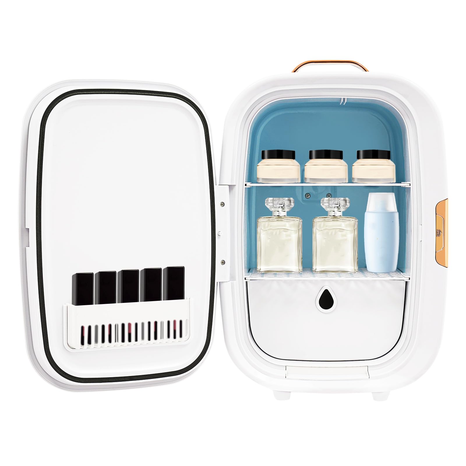 ATOLOMOTOR Mini Skincare Fridge Compact Fridge White