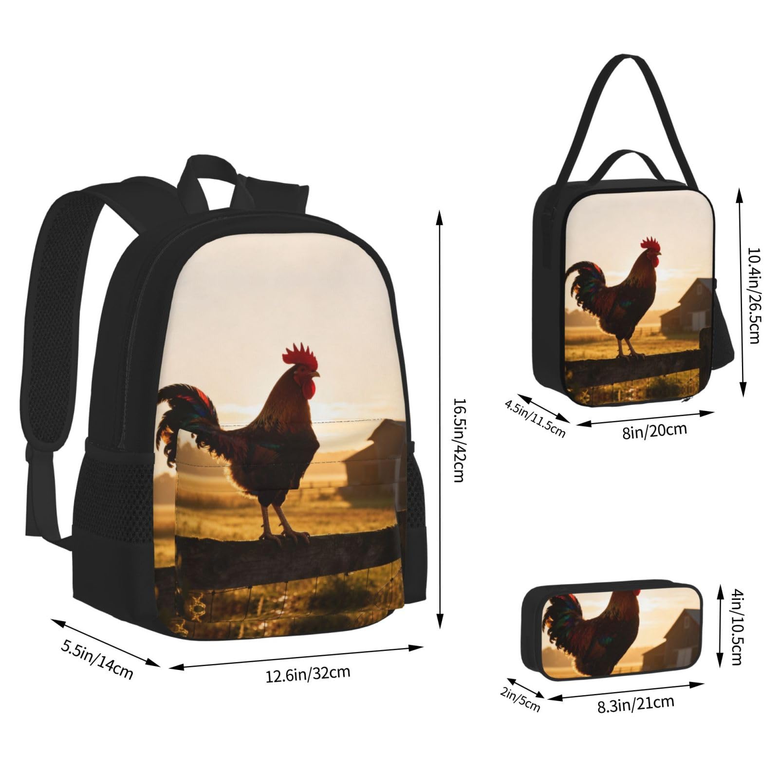 Set 3 in 1 borsa da viaggio per pendolari, borsa termica per il pranzo, borsa termica per il pranzo con tasca per laptop
