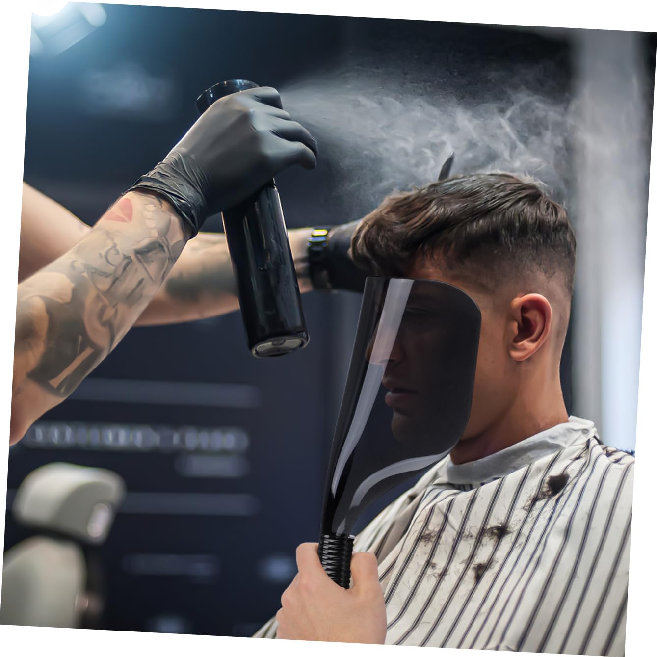 Beavorty 3st Haarmaske Hervorheben Friseurstation Perücke Friseurschutz Markieren Haarschutz Haarcreme Salon Friseur Haarstyling-zubehör Schwarzes Haarspray Haar Styling Plastik Black