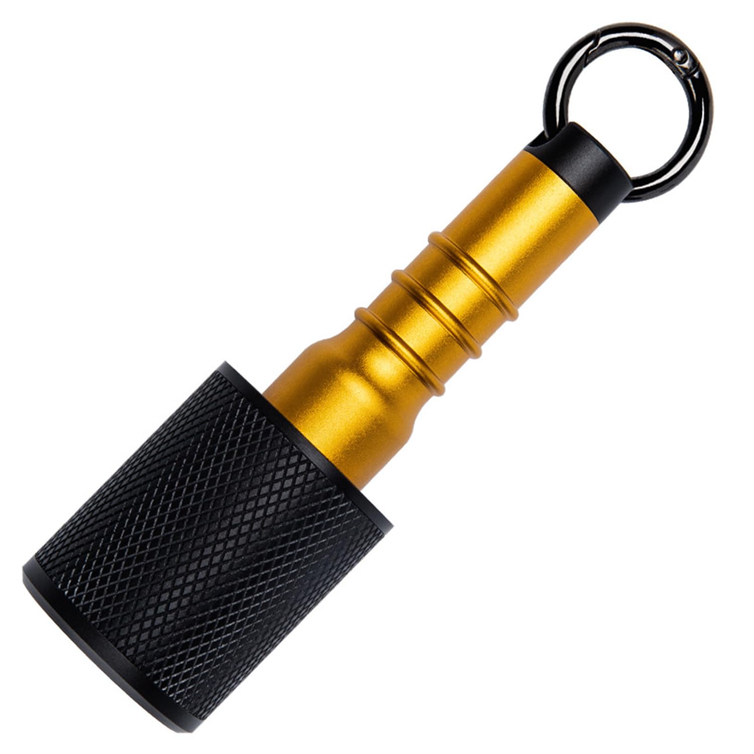 AXUYU Aluminum Alloy Pill Holder with Keychain, Waterproof Pill Box with 2 Compartments, Portable Pocket Pill Box Case Container for Outdoor Travel Camping