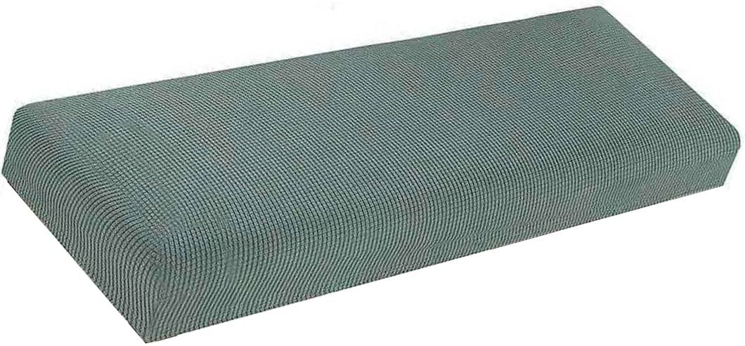 Bench Covers Slipcover Rectangle，Stretch Jacquard Dining Bench Cover Anti-Dust Removable Bench Slipcover Washable Bench Seat Protector Cover for Living Room ( Color : Matcha green , Size : 160-180cm )