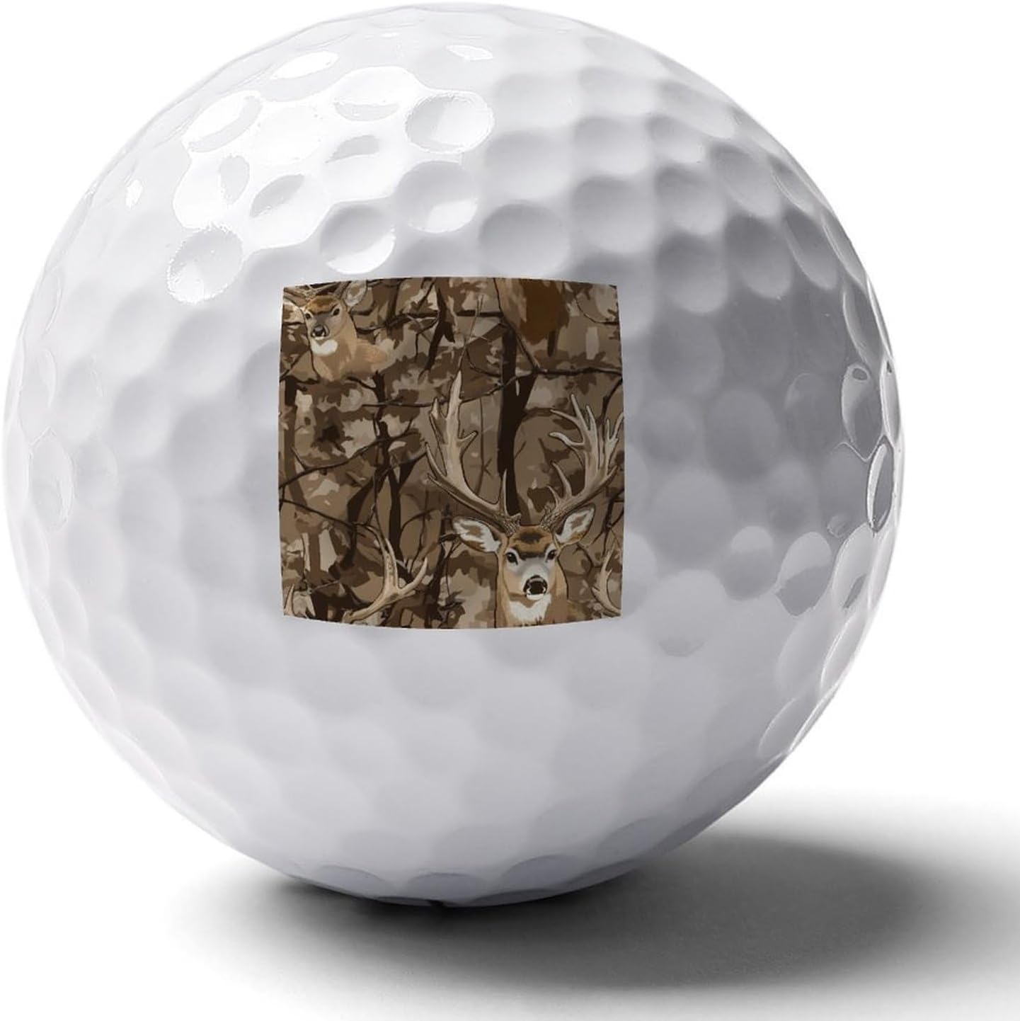 Deer Camouflage Hunting Standard Golf Balls Performance Golf Distance Ball Gift for Golfers